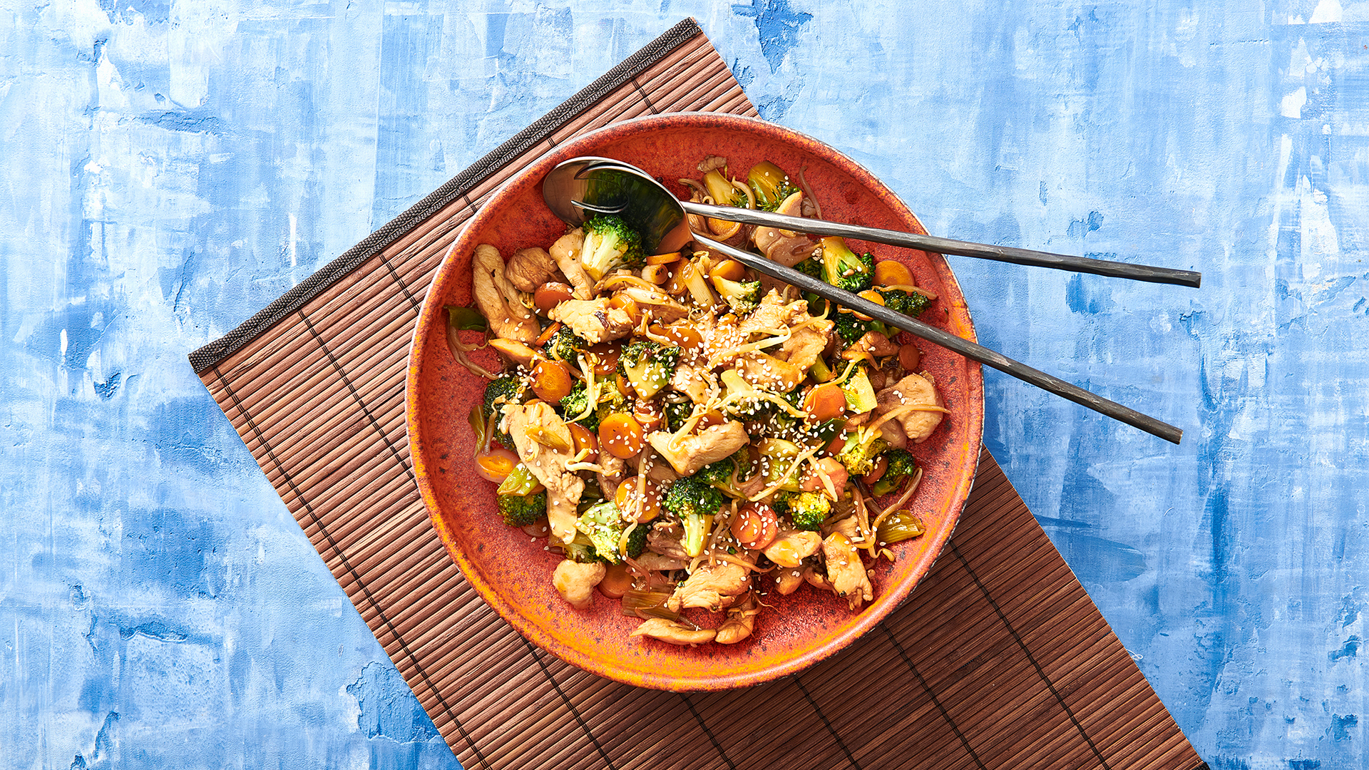 Asiatisk Wok Med Kylling