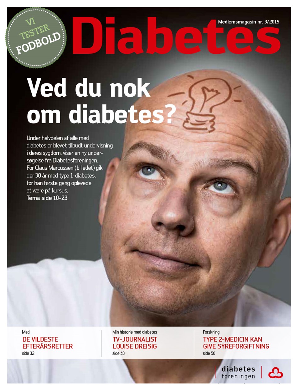 Forside af magasinet Diabetes september 2015