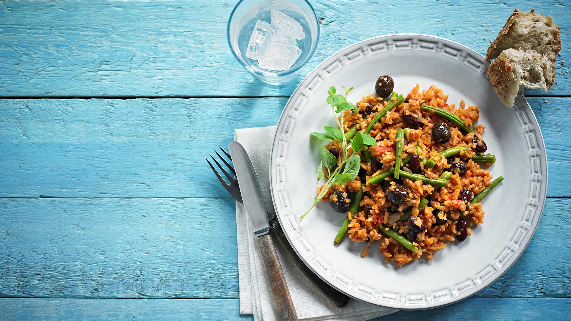 Tomatrisotto med bønner