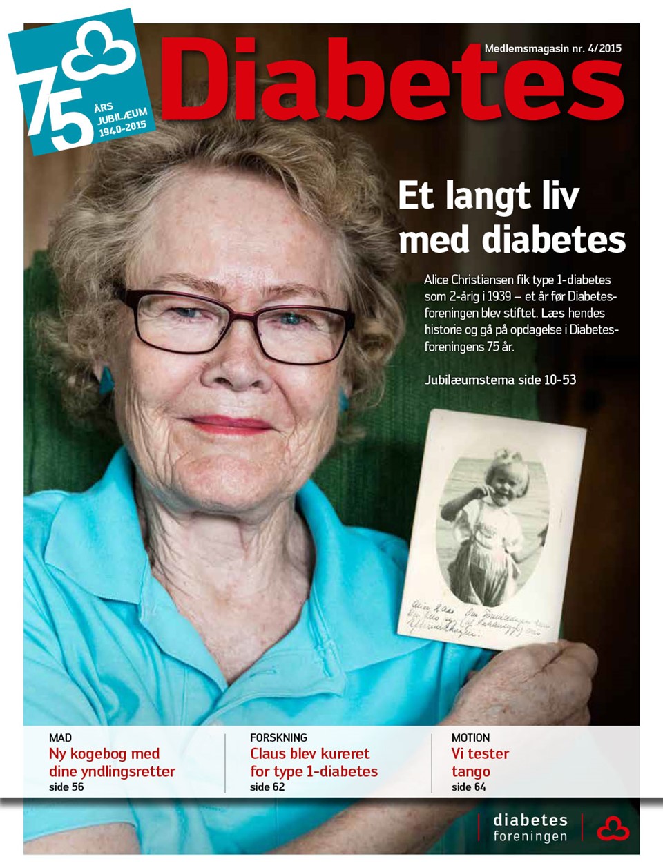  Forside af magasinet Diabetes november 2015