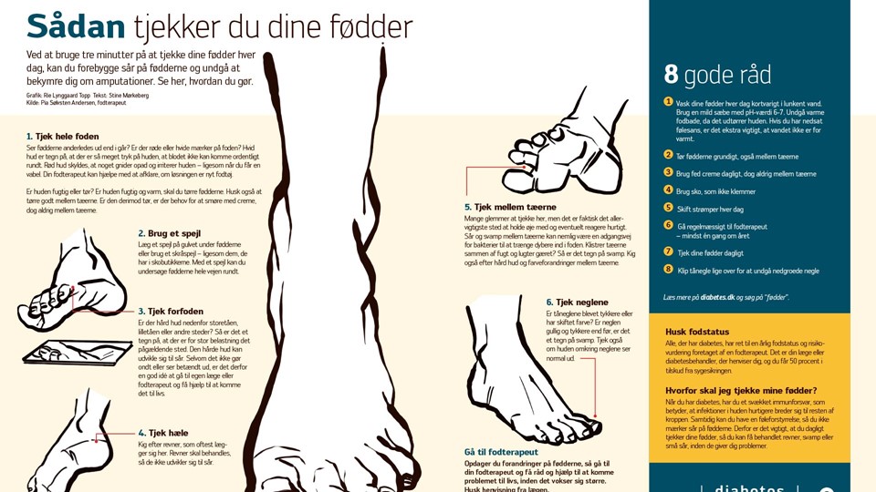 Pas godt dine fødder, når du har diabetes