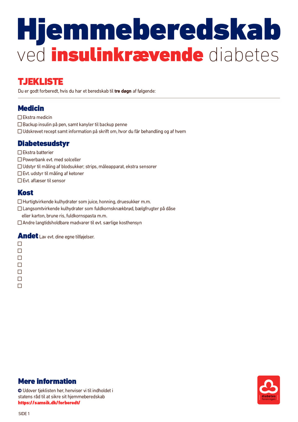 Beredskab Tjekliste Billede