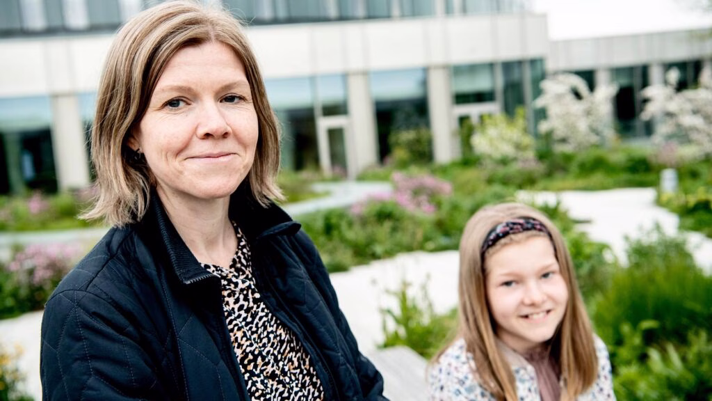 Louise Meldal og datter