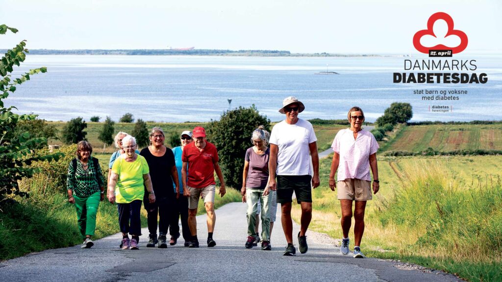 Danmarks Diabetesdag - personer på vandretur.