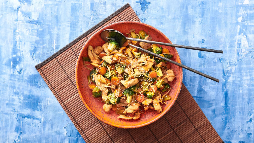 Asiatisk Wok Med Kylling