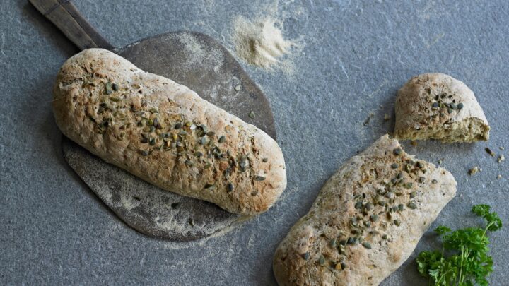 Squashbrød med hvide bønner