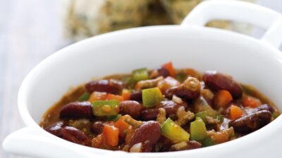 Suppe med chilibønner og oksekød