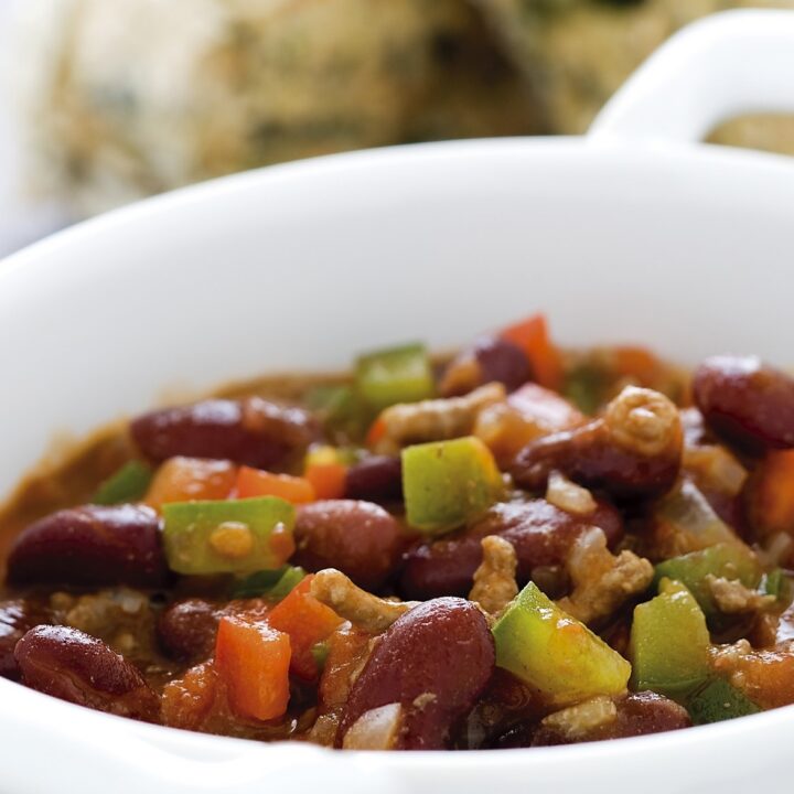 Suppe med chilibønner og oksekød