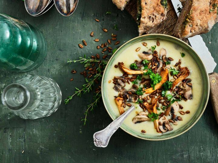 Svampesuppe med knas